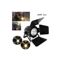 200W cob led par Audience Projecteur 2in1 Eclairage de scène Blanc chaud Lumière dmx dj Scènes Audience Blinder Sound, Auto Film Support Lampe