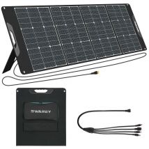 Foldable Solarpanel 200W Swarey Solarmodul Solarladegerät für Tragbare Powerstation Camping Wohnmobil Caravan Gartenhäuse Reise Boot Laptop