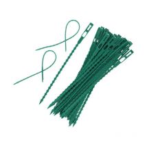 200x Grünes Pflanzenbindeband aus Kunststoff - Stabilisiert Pflanzen - Baumbindeband - 17cm Befestigung