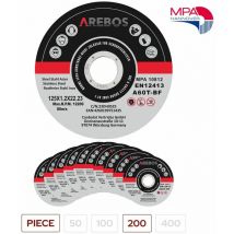Canbolat Vertriebs Gmbh - arebos cutting discs flexible discs Ø125 mm receiving 22.23 mm thickness 1.2 mm 200 pieces