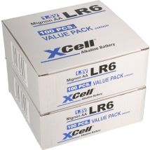 200x Xcell Aa Lr6 Mignon Super Alkaline Batterie