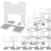 Faherma - 200x Zuglaschen für Fliesen-Nivelliersystem, Verlegehilfe und Abstandshalter zum Fliesenlegen, Fliesenstärke von 3-12 mm, Fugenbreite 2 mm