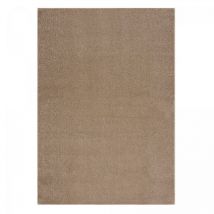 Jadorel - Tapis salon et chambre 120x170 beige rectangle tissé motif uni nossa
