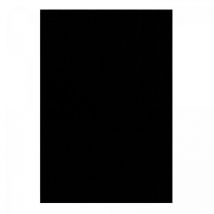 Jadorel - Tapis salon et chambre Ø120cm noir rond tissé motif uni nossa