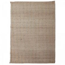 Impalo - Tapis jute fait main 200x290 beige et blanc vertyjute
