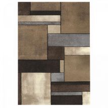 Unamourdetapis - Tapis salon et chambre 240x340 beige rectangle tissé motif géométrique geome
