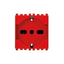20210.R Prise Eikon Rouge Universelle 2P+T 16A