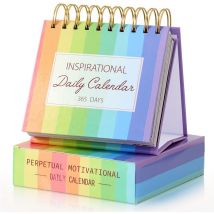 2025 365 jours inspirante calendrier, inspirante calendrier de bureau quotidien inspirante citations calendrier, accessoires de calendrier de bureau