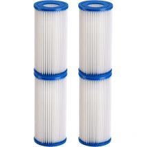 Monzana filter cartridges size III 205x105mm 1-4x set type A washable water filter for pool whirlpool swimming pool SPA 205x105mm blau 4x (de)