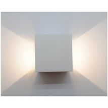Electrobilsa - aplique led deco haz luz modificable IP54 6W 3000K 120o 230V blanco