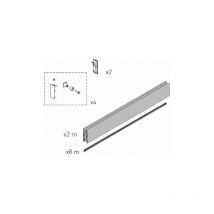 20AC4255 Rohaluminium-Befestigungsprofil l 2000 mm Ditec entrematic 20AC4255