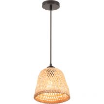 Norcks - 20CM Lustre En Bambou Lampe De Plafond Rétro Moderne Luminaire Plafonnier D'Intérieur