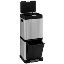 Cestino in acciaio inox 20+14l - 5five