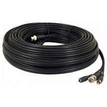 20M bnc Cable + dc Power with rca Audio Connectors