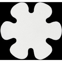 20PCS Flower Shape Non-Slip Safety Shower Treads peva Non Slip Stickers for Tubs Bath Diameter10cm(White)