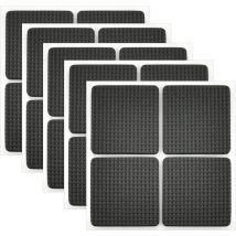 Rnemitery - 20Pcs Non-Slip Rubber Pad Adhesive Rubber Pad Felt Pad Adhesive Furniture Pad for Protecting Tiles, Tables, Wood Floors 4 x 4cm (Black)