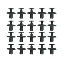 Euritecsa - 20PCS Retainer Splash Shield Clips Nylon Push Type 90467-07201 Remplacement pour Lexus Toyota - Le noir