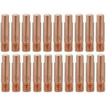 Hoopzi - 20Pcs Solder Copper Contact Tube Tip for 15AK mig mag Welding Torch Consumables (0.8)