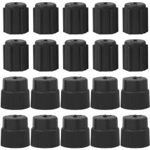 Tlily - 20Pcs/Set R134a Air Conditioning Service ac System Charging Port Caps Car Charging Port ac System Caps Accessories
