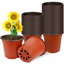 Zolginah 20pièces Pots De Plantes En Plastique, Pots De Semis Réutilisables Pots De Fleurs Pratiques Multifonctionnels Petit Récipient De Pépinière 