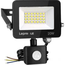 Crea - 20w Security Lights Outdoor Motion Sensor 1700 Lumen Pir Light Ip65 Waterproof Motion Sensor Flood Light Ultra Thin Garden Light Security