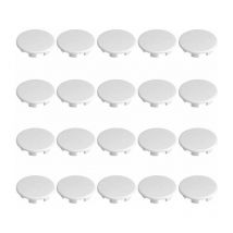 20x cache trou bouchon plastique 8 mm blanc protection trou meuble mur cloison