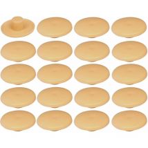 20x Cache vis en plastique 4 x 2,7 x 11,8mm Confirmat Meuble Capuchon Bouchon Trou Protection Universel, beige pommier