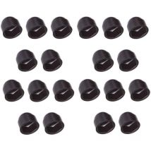 20x copribulloni cappucci protezione plastica vite bullone copri dado tappi nero (M12 / Hex 19mm)