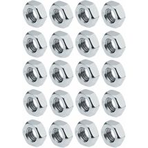Cyclingcolors - 20x écrou hexagonal filetage M10 x clé sw= 17mm acier din 934 bricolage finition
