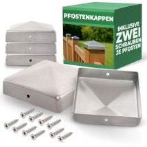 Novatool - 5x Beschläge 5x Pfostenkappen, 10x Schrauben