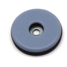 20x Patins pour meuble en Téflon avec vis,Ø 22 mm (rond),PTFE Patins pour meubles/Planeur ptfe (Teflon) avec vis - Lablanc