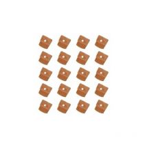 20x Support mural glace verre vitre miroir à visser plastique marron Porte miroir Taquet Protection Meuble Séjour Chambre Cuisine Salle de bain