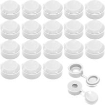 20x tappi coprivite viti rivetti cappuccio plastica copperchi universale, bianco