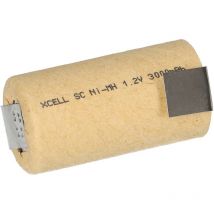 Xcell - 20x Sub-C Hochleistungsakku mit z- Lötfahne - 1,2V 3000 mAh Ni-MH