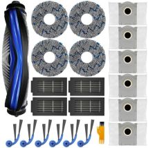 21-teiliges Zubehörset Für Ecovacs Deebot T30c Omni Gen2/t30c Omni: 1 Hauptbürste, 4 Reinigungstücher, 4 Filter, 6 Staubbeutel, 6 Seitenbürsten.