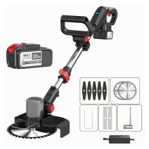 Freosen - 21 v kabelloser Rasentrimmer, 4,0 Ah Akku-Freischneider, verstellbarer Griff, Teleskoprohr-Schwenkkopf für den Gartenschnitt