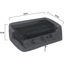 L&h-cfcahl - Housse de barbecue 80x60x25cm Noir Couverture de Barbecue Imperméable 210D Bâche de Protection bbq Anti-UV Anti-l'eau Anti-l'humidité