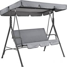 Xidjuikm - 210D Toit de Rechange pour Balancelle de Jardin, Canopée pour Balancelle Remplacement de lAuvent de Balançoire Extérieure pour Balançoire