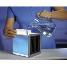 Mediawave Store - 212421 Climatiseur humidificateur et chromothérapie portable avec lumière 7 led