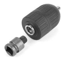 Fitags - 2–13 mm Schnellspannbohrfutter aus Kunststoff, 1/2 Zoll – 20UNF, mit 1/2 Zoll Bohrfutteradapter zum Umrüsten auf Schlagschrauber