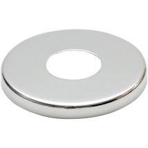 Tycner - 21mm (1/2') Collar Chromé Robinet Acier Haute Robinet Couvercle Hauteur 8mm
