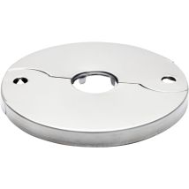 Rosace en acier chromé – Diamètre intérieur 21 mm – Diamètre extérieur 70 mm – Fixation pour robinet, lave-vaisselle, urinoir