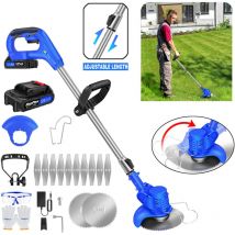 Dayplus - 21V Tondeuse à gazon sans fil Débroussailleuse de jardin avec 1 accu