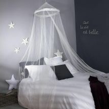 Moustiquaire ciel de lit - Blanc - 850