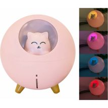 220ml Mini Humidificateur D'air, Humidificateur Silencieux Avec Lumières led Lumière de Respiration Colorée, de L'humidificateur de Bureau usb pour