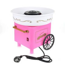 Oobest - Panier Rétro Machine à Barbe à Papa Cotton Candy Maker 500W Rose