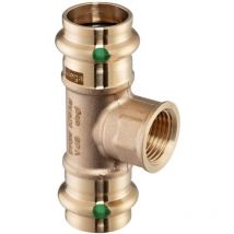 2217.2 Tee Fr Ø18X1/2'Femmina x18 In Bronzo a Pressare - 281359 - Viega