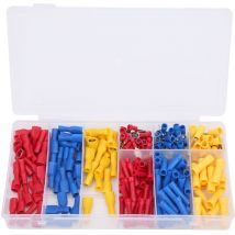 222Pcs Connecteur de fil électrique Assortiment de bornes à sertir isolées Connecteur de borne de fil,DUBUNS