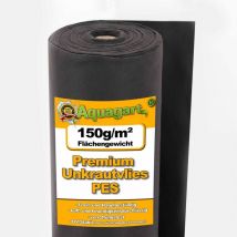 22,5m² Gartenvlies Unkrautvlies Mulchvlies Bodengewebe 150g 1,5m breit PES