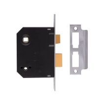 Union 2294 Mortice Bathroom Lock Polished Brass 63Mm 2.5In Visi